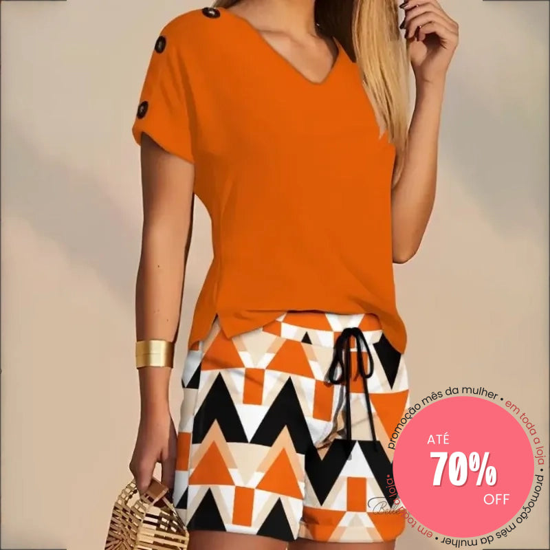 Conjunto Deisi Laranja / P