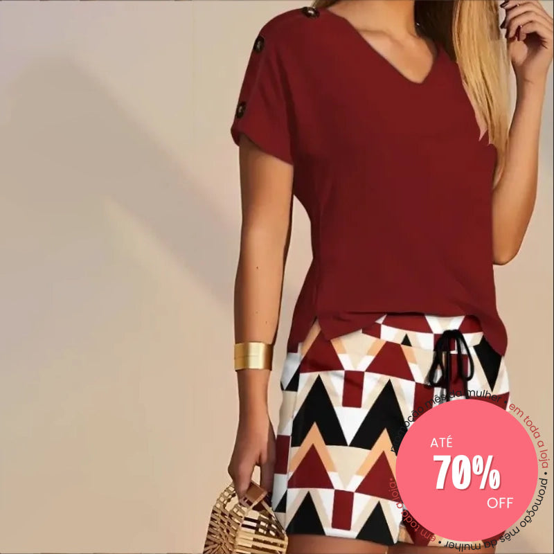 Conjunto Deisi Vermelho / P