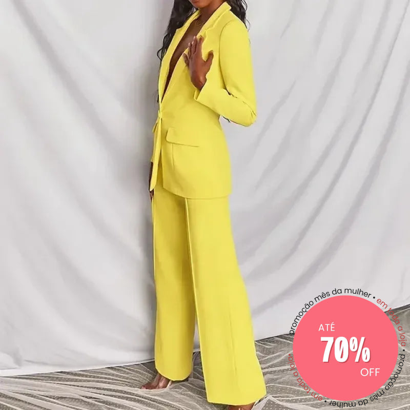 Conjunto Wermi Amarelo / P