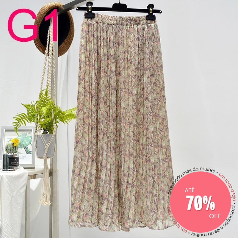 Saia Plissada G1 / Único (Descrição) 349