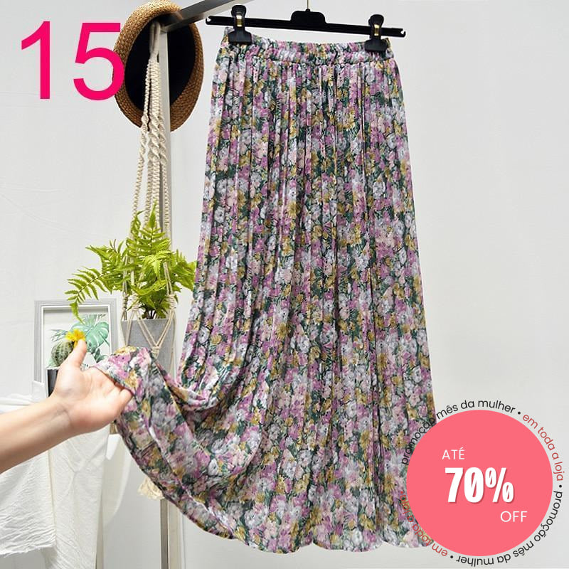 Saia Plissada 15 / Único (Descrição) 349