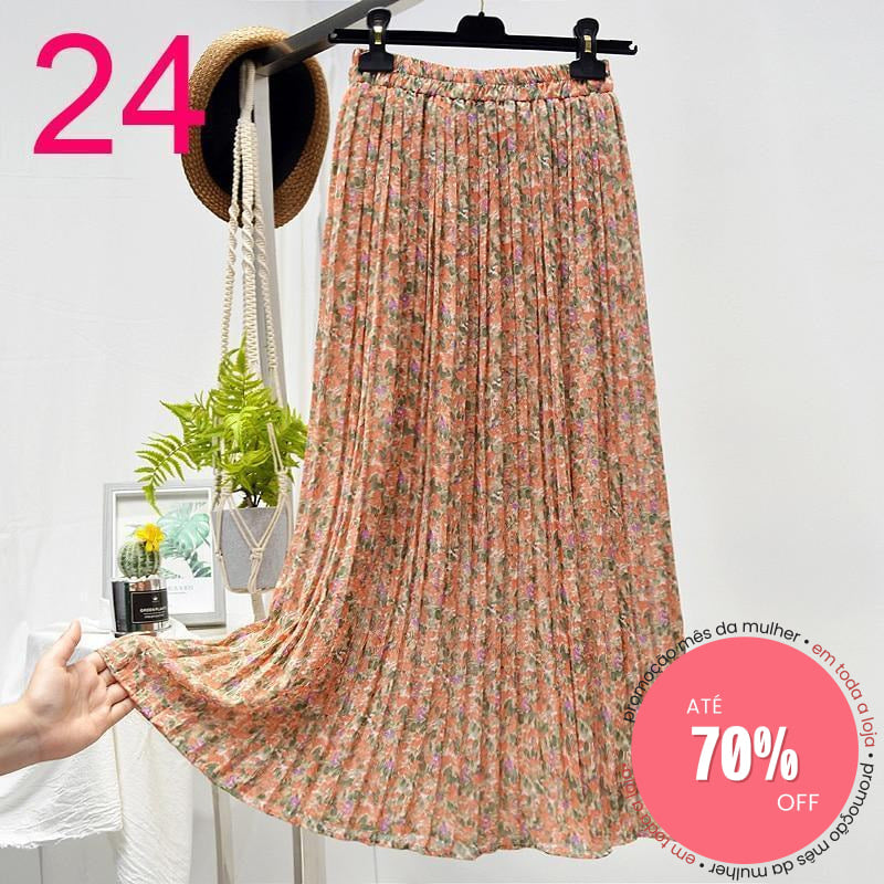 Saia Plissada 24 / Único (Descrição) 349