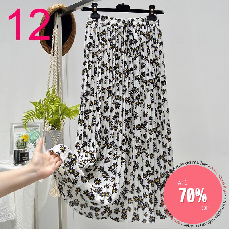 Saia Plissada 12 / Único (Descrição) 349