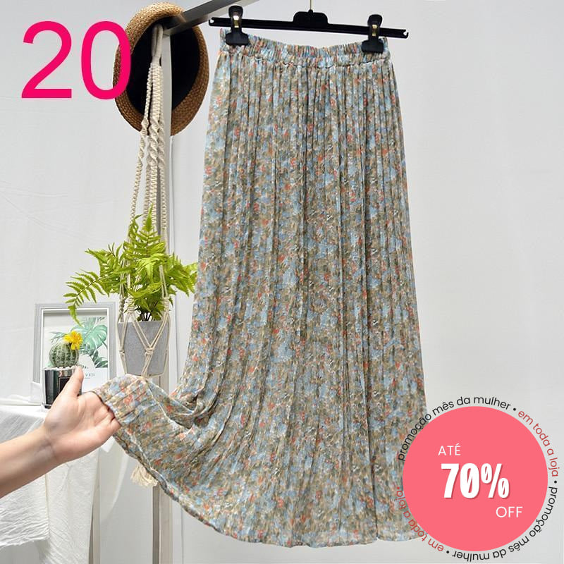 Saia Plissada 20 / Único (Descrição) 349