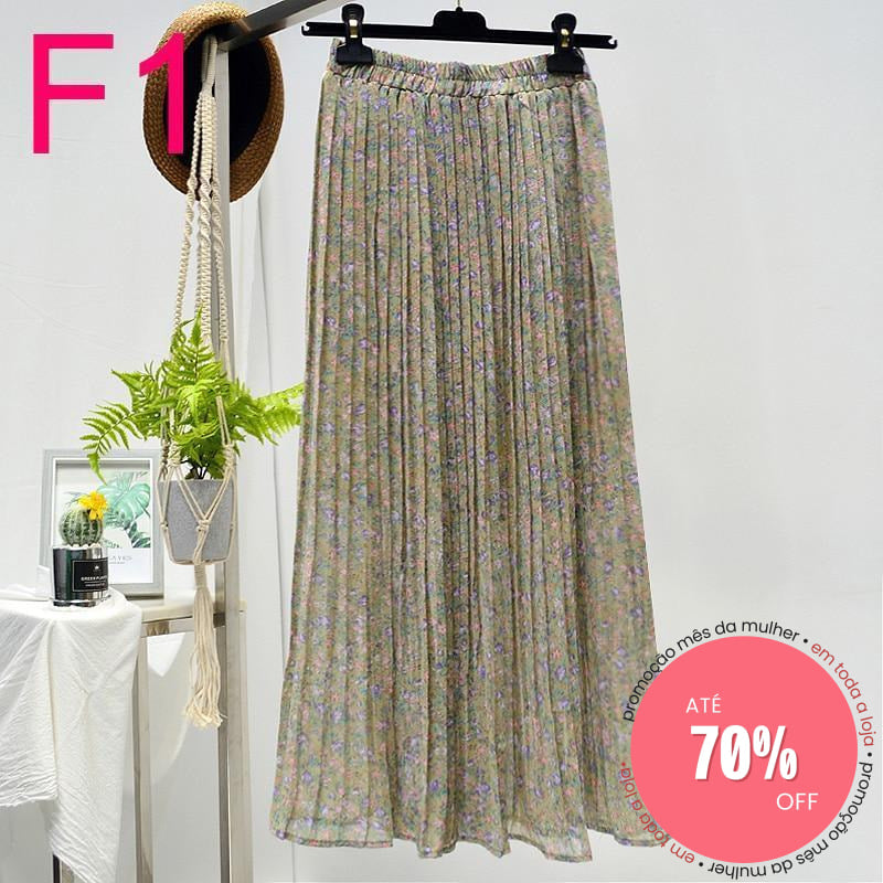 Saia Plissada F1 / Único (Descrição) 349