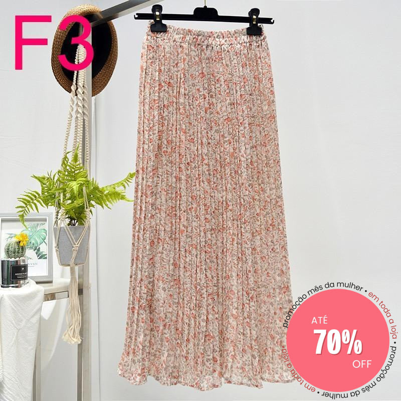 Saia Plissada F3 / Único (Descrição) 349