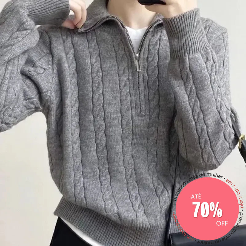 Suéter Isalene Cinza / Único