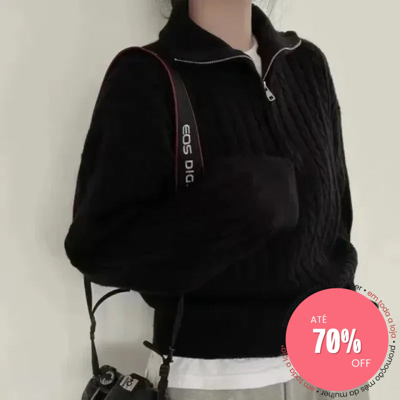 Suéter Isalene Preto / Único