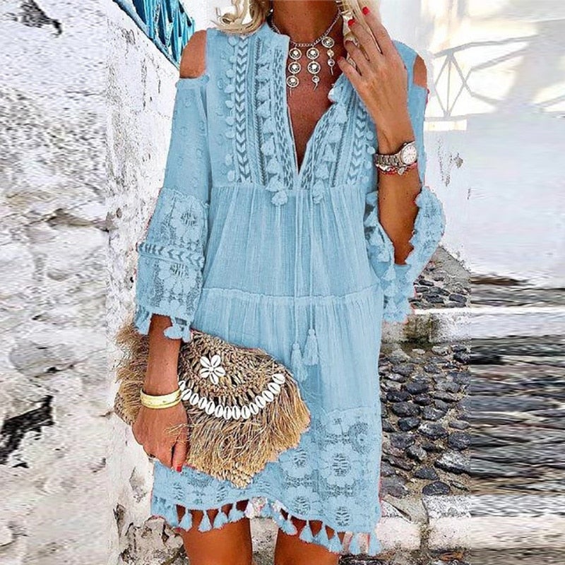 Vestido Tarkys Azul Claro / Gg