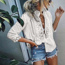 Blusa Renda Branco / P 201303101