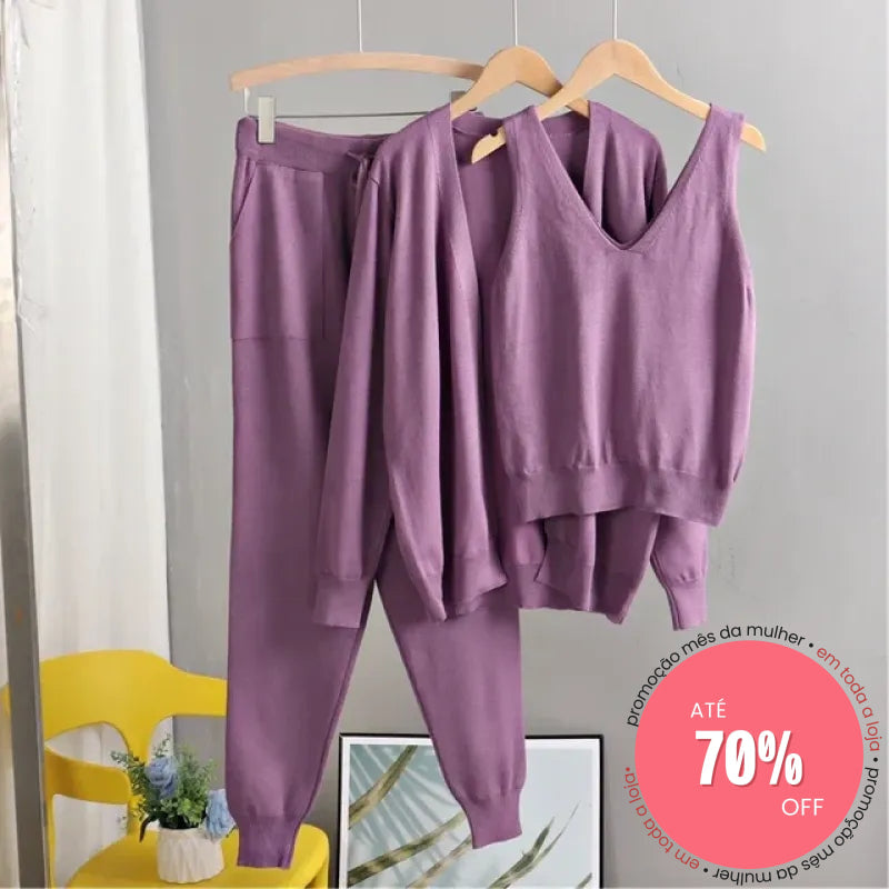 Conjunto Lainatti Roxo / Único