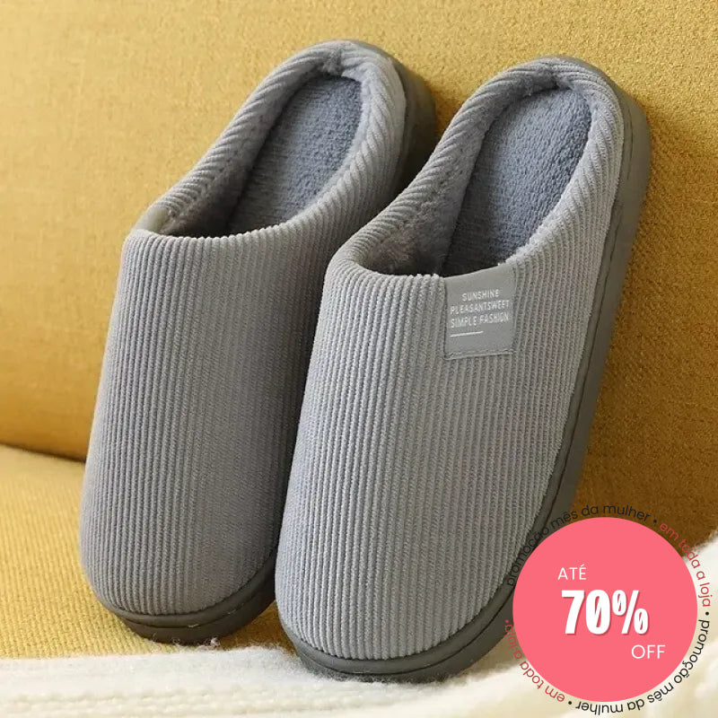 Pantufa Solano Cinza Chumbo / 38 - 39