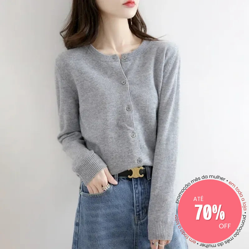Cardigan Martha Cinza / M