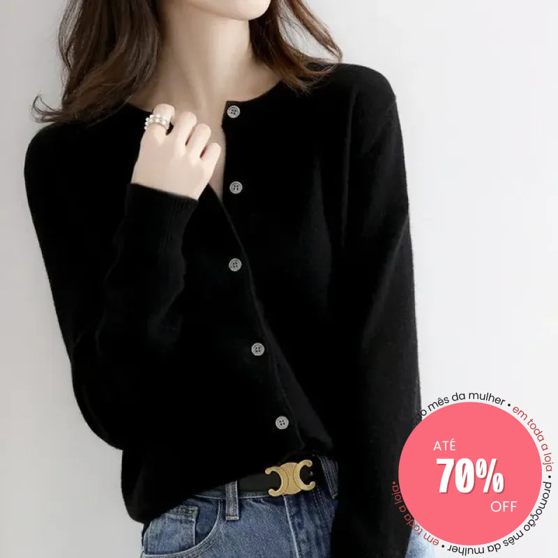 Cardigan Martha Preto / Gg